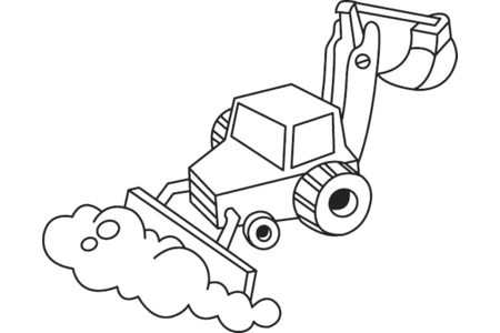 Coloriage Pelleteuse 02 – 10doigts.fr
